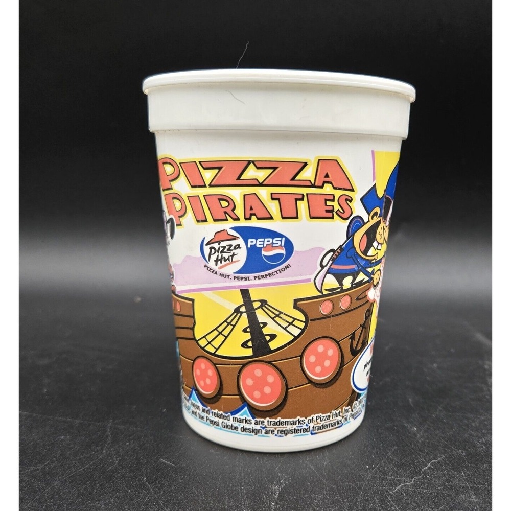 Vintage 2002 Pizza Hut Pizza‎ Pirates Pepsi Book It Plastic Collector Cup 16oz